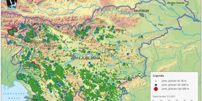 नक्शे की गुफाओं में स्लोवेनिया