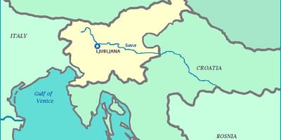 नक्शे के स्लोवेनियाई तट